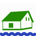 Basic cottage on water